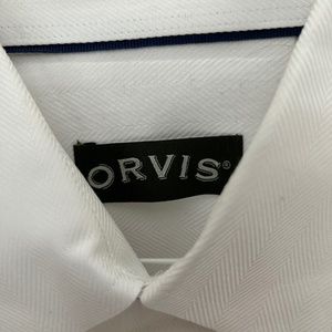 Orvis White Long Sleeve Button Down Shirt. Medium